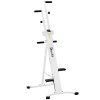 Vertical Climber Exercise Machine, Doufit Upgraded Folding Cardio Full Body Workout Climbing Stair Stepper for Home Gym with LCD Monitor (White)