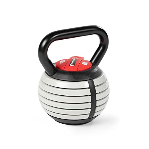 Titan Fitness 10 LB – 40 LB Adjustable Kettlebell Set, Cast Iron Plates, Strength Training