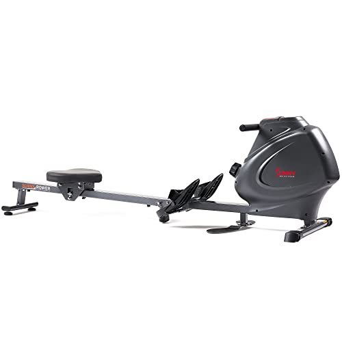 Sunny Health & Fitness Premium Magnetic Rowing Machine Interactive Rower with Exclusive SunnyFit™ App Enhanced Bluetooth Connectivity - SF-RW5941 Smart
