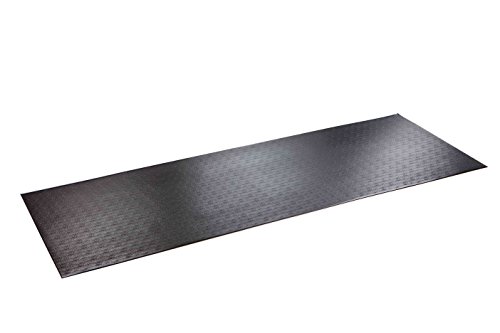 SuperMats High Density Commercial Grade Solid Equipment Mat 29GS Made in U.S.A. for Large Treadmills Ellipticals Rowers Water Rowing Machines Recumbent Bikes and Exercise Equipment (3-Feet x 8.5-Feet) (36" x 102") (91.4 cm x 259.1 cm),Black