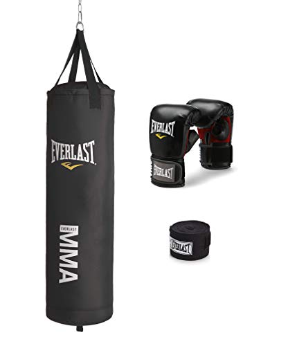 Everlast 70-Pound MMA Heavy-Bag Kit , Black