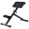 MENCIRO Roman Chair Hyperextension Bench, 40 Degree 5 Levels Adjustable Roman Chair Back Extension for Home Gym Abdominal Workout Exercise