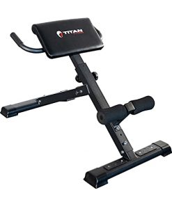 Titan Fitness Hyper Back Extension Bench, Rated 250 LB, Specialty Upper Body Workout Garage Gym Bench