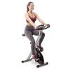 CIRCUIT FITNESS Circuit Fitness Folding Upright Exercise Bike with Adjustable Resistance 250 lb. Max. Capacity AMZ-150BK