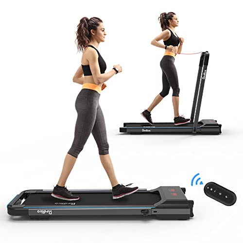 REDLIRO Under Desk Treadmill 2 in 1 Walking Machine, Portable, Folding, Electric, Motorized, Walking and Jogging Machine with Remote Control for Home and Office Workout
