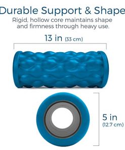 Teeter Massage Foam Roller Bundle - Textured for Deep Tissue Muscle Relief to Boost Recovery, Flexibility, Mobility - Back Pain Relief, Sports Massage, Myofascial Release