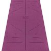 Ewedoos Eco Friendly Yoga Mat with Alignment Lines, TPE Yoga Mat Non Slip Textured Surfaces ¼-Inch Thick High Density Padding To Avoid Sore Knees, Perfect for Yoga, Pilates and Fitness (New Purple)