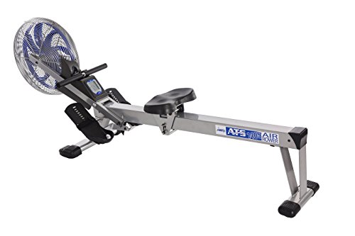 Stamina Elite ATS Air Rower - Smart Workout App, No Subscription Required - Upgraded Foldable Rowing Machine - LCD Monitor