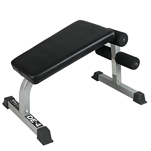 Valor Fitness DE-4 Sit Up Bench and Ab Crunch Board with Ergonomic Decline Position to Perform Decline Sit Ups, Crunches, and Other Core and Abdominal Exercises