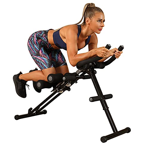 WINBOX Ab Workout Equipment Core & AB Trainer for Home Gym, Foldable and Height Adjustable Ab Coaster, Strength Training and Core/AB Toning Fitness Equipment.