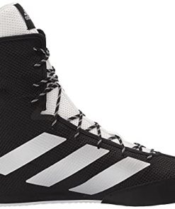 adidas Men's Hog 3 Boxing Shoe, Black/Silver Metallic/White, 11.5