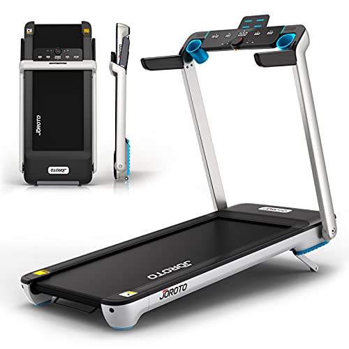 Folding Treadmill with Auto Incline Electric Running Machine Treadmills for Home with LCD Monitor 23" Wide Tread Belt (Fold Treadmills for Small Spaces Fit Under Bed)
