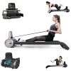 PETKABOO Magnetic Rowing Machine for Home Use, Foldable Rowing machines Rower, Double Row Stable Support with 330Lbs Weight Capacity, Compact Row Machine with LCD Display for Home Gym