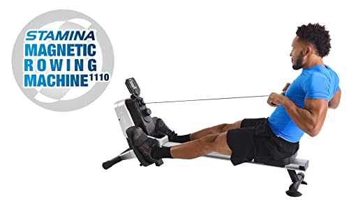 Stamina Multi-Level Magnetic Resistance Rower, Compact Rowing Machine