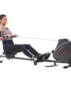 Sunny Health & Fitness Premium Magnetic Rowing Machine Interactive Rower with Exclusive SunnyFit™ App Enhanced Bluetooth Connectivity - SF-RW5941 Smart