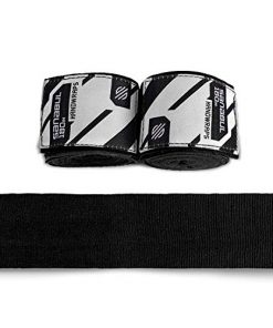 Sanabul Elastic Professional 180 inch Handwraps for Boxing Kickboxing Muay Thai MMA (Black, 180