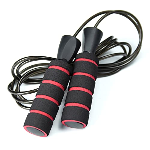 Adult Jump Rope for Fitness : KainKript Skipping Rope for Women Exercise Jumprope with Bearing 6” EVA Memory Foam Handles Jumping Rope for Workout Jump Rope for Men Kids