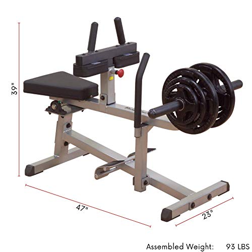 Body-Solid GSCR349 Seated Calf Raise Exercise Machine for Strength Training, Home Gym Equipment