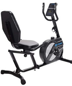 Stamina Recumbent Exercise Bike, Black - Smart Workout App, No Subscription Required - Magnetic Resistance Stationary Cycle for Home