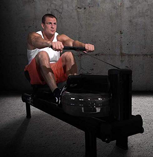 WaterRower Gronk Fitness Champion Hi Rise Water Rowing Machine | Special Edition Low Impact Cardio Workout Machine | Commercial Grade Water Rowing