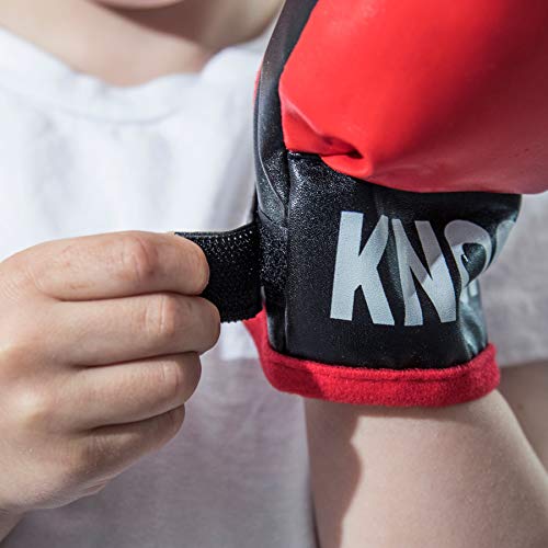 Punching Bag for Kids - Home Gym - Complete Boxing Set Includes Gloves & Pump - Free Standing Bag with Adjustable Height - Great Gift Idea for Kids of All Ages