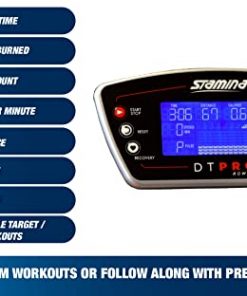 Stamina DT Pro Rower - Smart Workout App, No Subscription Required - Air & Magnetic Resistance - Foldable