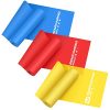 Resistance Bands Set, Exercise Bands for Physical Therapy, Yoga, Pilates, Rehab and Home Workout, Non-Latex Elastic Bands Set of 3