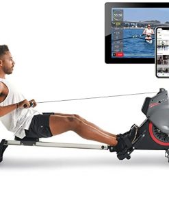 Air & Magnetic Rowing Machine with On Demand Coaching|14 Levels Dual Resistance| by Fitness Reality