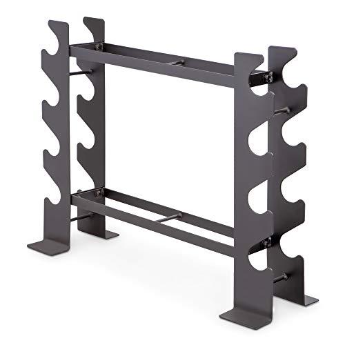 Marcy Compact Dumbbell Rack Free Weight Stand for Home Gym DBR-56 , Black, 20.50 x 8.50 x 27.00 inches