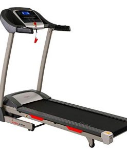 Sunny Health & Fitness Portable Treadmill with Auto Incline, LCD, Smart APP and Shock Absorber - SF-T7705