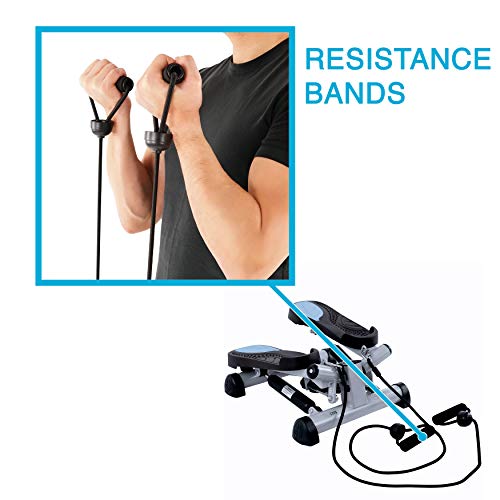EFITMENT Fitness Stepper Step Machine for Fitness & Exercise (with Resistance Bands)