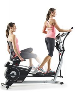 ProForm Hybrid Trainer Recumbent Bike and Rear Drive Elliptical, Compatible with iFIT Personal Training at Home