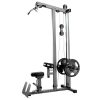 XMark LAT Pull Down and Low Row Cable Machine with High and Low Pulley Stations, Plate Loaded, Cable Pull-Down Machine, Pull Down Machine