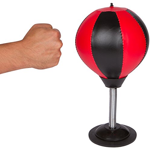 Trademark Innovations Desktop Punching Speed Bag Stress Buster with Pump