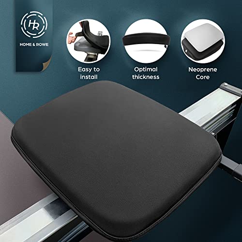 Row Machine Seat Cushion with Straps - Rower Seat Pad Designed for Concept 2 Rower- Rowing Machine Accessories