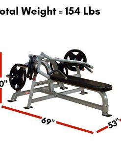 Pro Clubline by Body-Solid LVBP Adjustable Leverage Bench Press for Weightlifting, Commercial and Home Gym