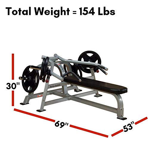 Pro Clubline by Body-Solid LVBP Adjustable Leverage Bench Press for Weightlifting, Commercial and Home Gym