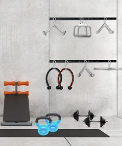 A2ZCARE LAT Pulldown Cable Machine Attachment with Multi-Option: V-Handle, Tricep Rope, V-Shaped Press Down Bar and Rotating Bar (V-Handle with Rotation)