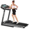 SYTIRY Treadmill with Large 10" Touchscreen and WiFi Connection, YouTube, Facebook and More, 3.25hp Folding Treadmill, Cardio Fitness Running Machine for Walking Jogging Home Treadmill
