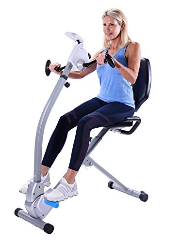 Stamina Seated Upper Body Exercise Bike - Smart Workout App, No Subscription Required