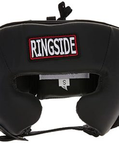 Ringside Competition-Like Boxing Headgear with Cheeks, Black, Medium