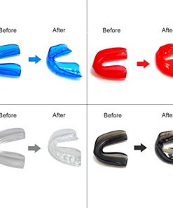 4 Sets Mouldable Sports Mouth Guards Mouth Guard for Kids Adults,Mouth Guard for Football,Basketball,Boxing,Taekwondo,Kickboxing - BPA Free(Multi-Color)