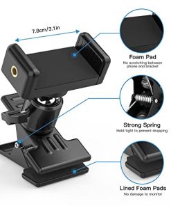 Tiga Adjustable Phone Holder for Concept 2 Rowing Machine, Rotatable and Stable Phone Mount Compatible with PM 5 Monitors of RowErgs, SkiErg and BikeErg (Concept 2 Rower)