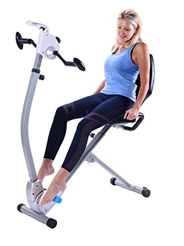 Stamina Seated Upper Body Exercise Bike - Smart Workout App, No Subscription Required