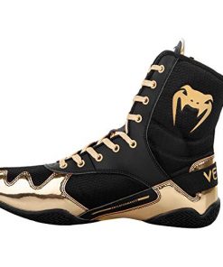 Venum Elite Boxing Shoes - Black/Gold - 38,5 (US 5,5)