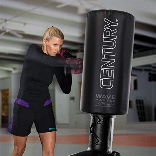 Century The Original Wavemaster Training Bag, Punching Bag with Stand, Freestanding Floor Boxing Bag, Training for Kickboxing, Karate and MMA (Black)