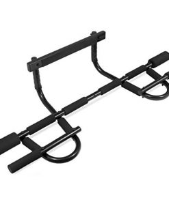 ProsourceFit Multi-Grip Chin-Up/Pull-Up Bar, Heavy Duty Doorway Trainer for Home Gym (ps-1109-cu), Black