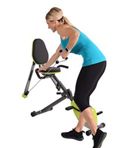 Stamina Wonder Exercise Bike - Smart Workout App, No Subscription Required - Stationary Recumbent Bike with Upper Body Cable Exercisers