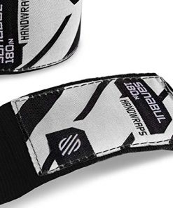 Sanabul Elastic Professional 180 inch Handwraps for Boxing Kickboxing Muay Thai MMA (Black, 180