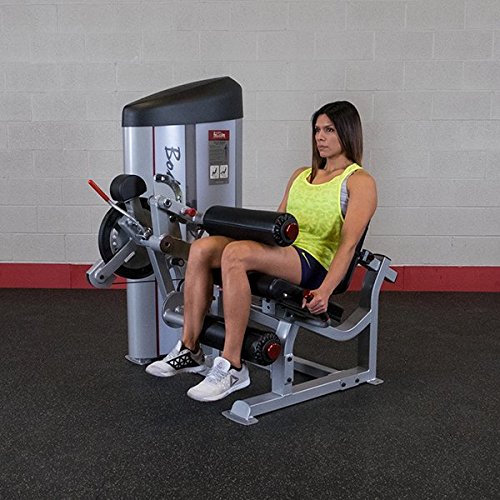 Body-Solid S2LEC Pro Clubline Series II Leg Extension & Leg Curl Machine with 160 Lb. Weight Stack for Home and Commercial Gym
